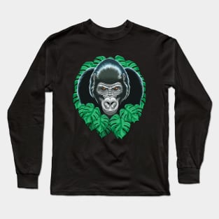 Gorilla Face Long Sleeve T-Shirt